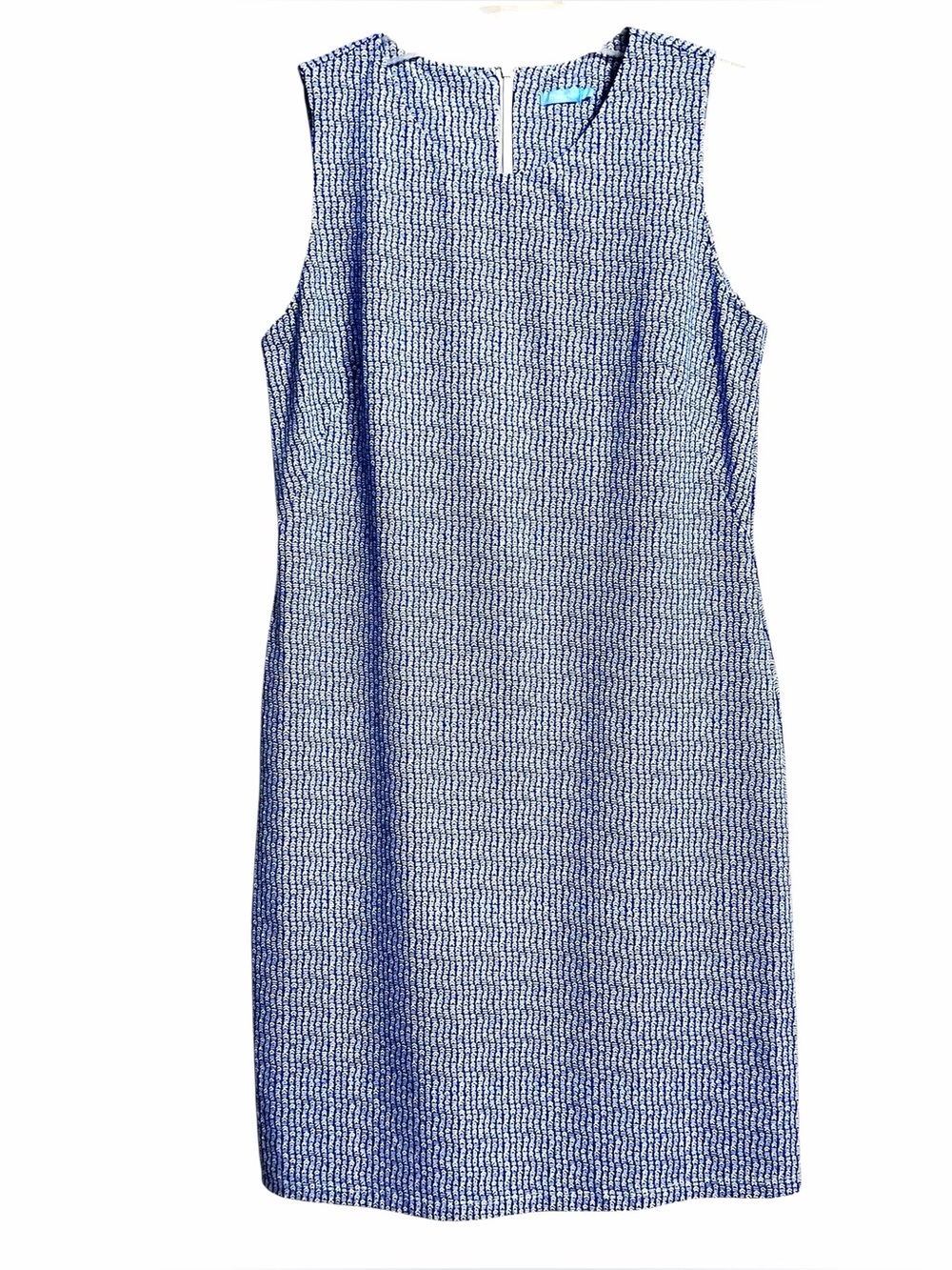 J. McLaughlin Euro Summer Catalina Cloth Sheath Dress M Stretch Coastal Preppy - Picture 1 of 7